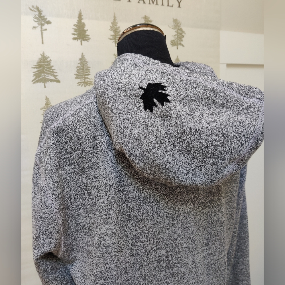Roots Canada Salt & Pepper Full Zip Hoodie - Grey - Large - Picture 6 of 9